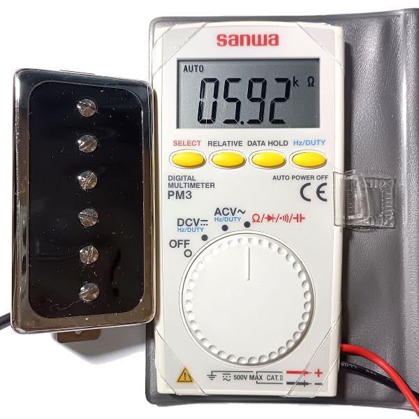 Roswell Pickups (ロズウェル・ピックアップス) Humbucker size Open Covered P90 ネック用 直流抵抗値