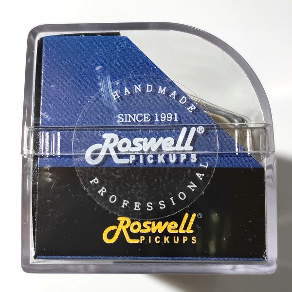 Roswell Pickups (ロズウェル・ピックアップス) Humbucker size Open Covered P90 封印ステッカーのブランドロゴ