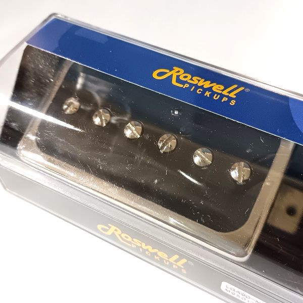 Roswell Pickups (ロズウェル・ピックアップス) Humbucker size Open Covered P90 ネック用パッケージ接写