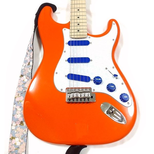 安ギターノブ 選択会議 ブルーSTノブ&PUカバーフルセット 選手 (Amazonで買える安価なギターノブレビュー) 取付け全体図