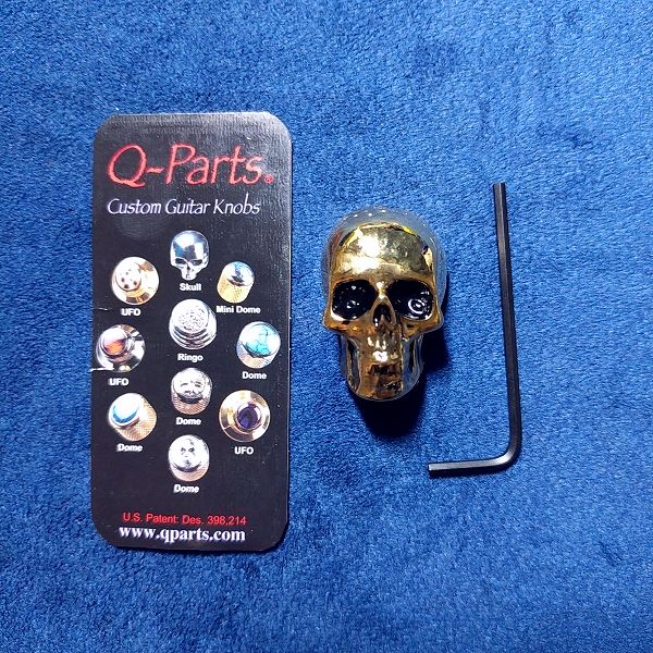 Q-Parts Jumbo Skull II ドクロノブ かっこいいギターパーツ クソデカ