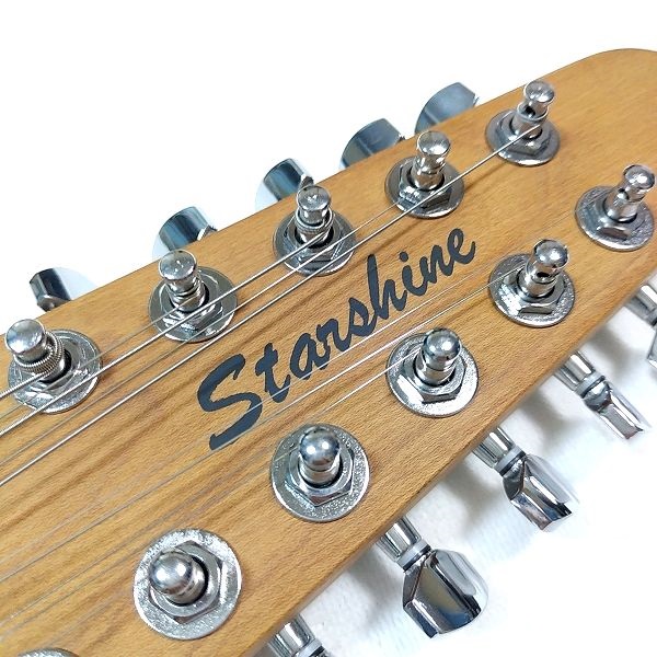 Starshine 激安12弦ギター TLタイプ ペグ 表面