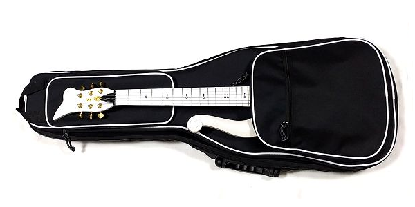 GID エレキギター用ケース GUL-PIP-EG BLK＆WH 収納チェック ボディ側ポケット大 3