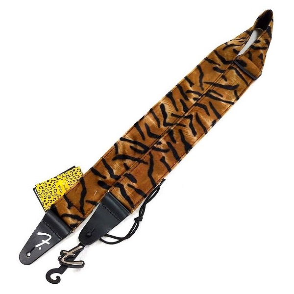 節分向け ギターアクセサリー 虎パンツ柄な FENDER Wild Tiger Print Strap, 2" -4