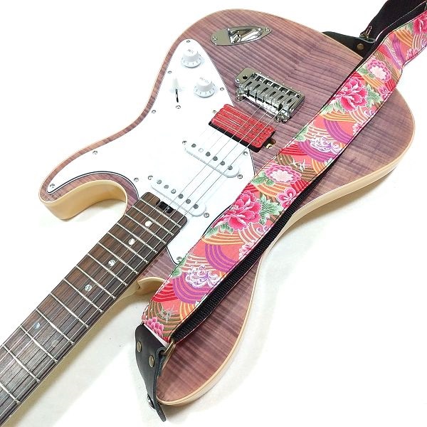 ARIA SPS-2000Wh PK 和柄 ギターストラップ 日本製 / 取付け Aria Pro II 714-AE200 LV その5
