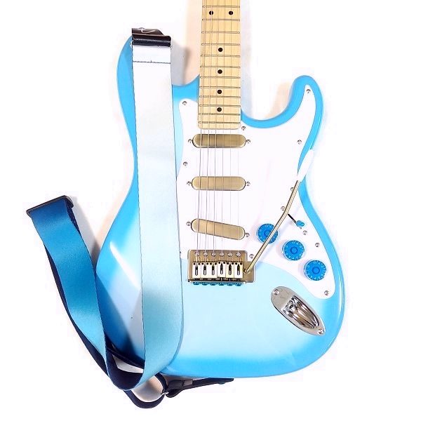 Fender 2" Ombre Strap Belair Blue ギターストラップ 装着 Indio by Monoprice Cali Classic Model610164 その8