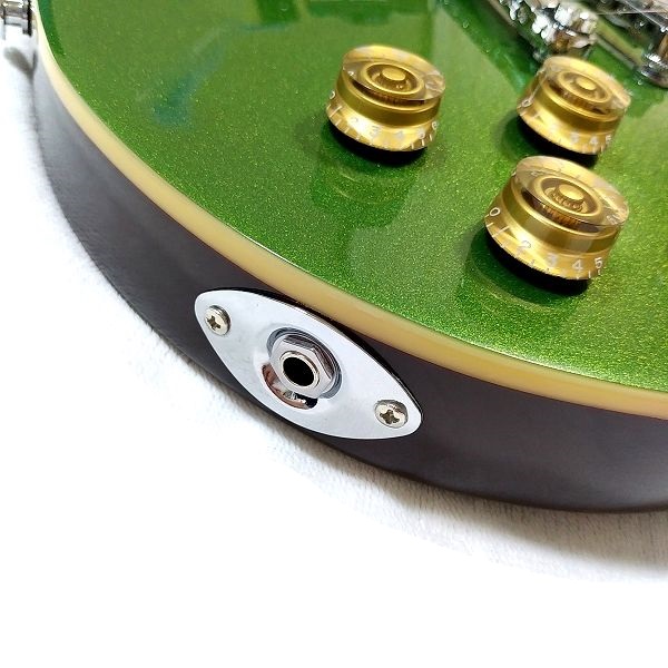 演奏性 Amazonで買える激安ギター GROTE LP Style Metallic Paints Green LPタイプ 電装系 3