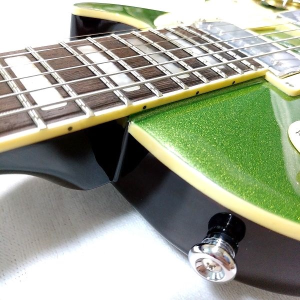 演奏性 Amazonで買える激安ギター GROTE LP Style Metallic Paints Green LPタイプ フレット 1