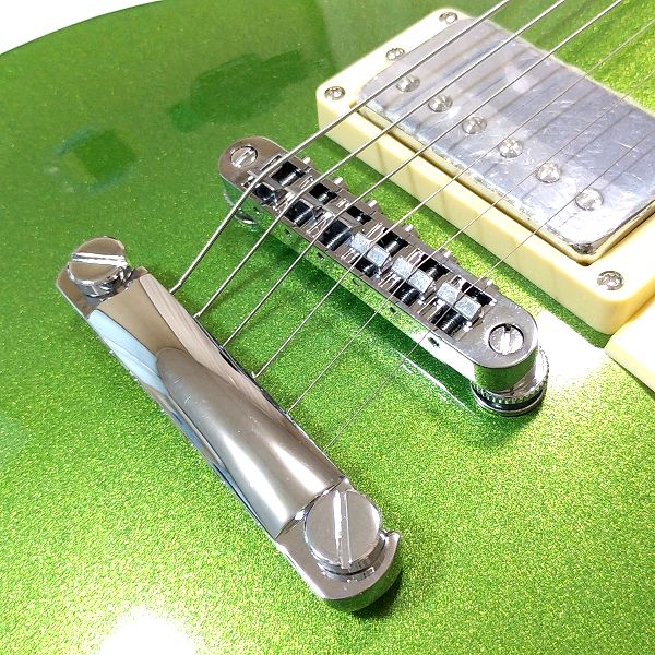 演奏性 Amazonで買える激安ギター GROTE LP Style Metallic Paints Green LPタイプ ブリッジ TOM