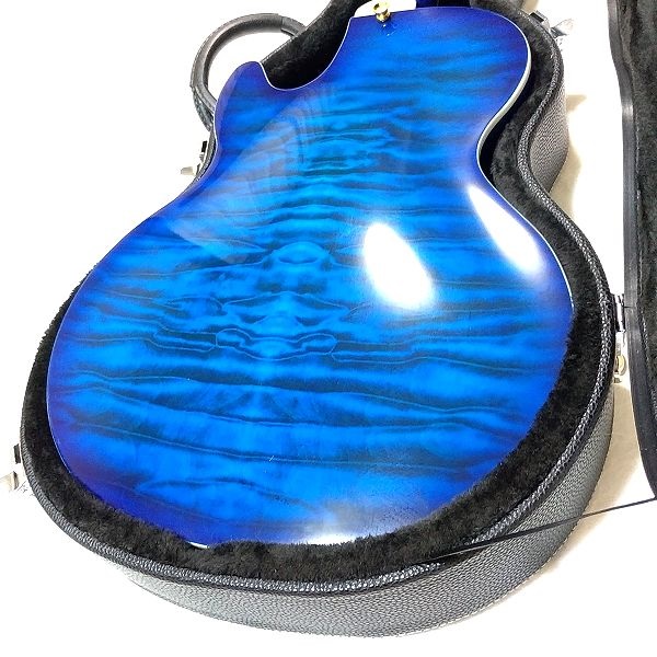 ルックス：GROTE LPF-001 Amazonで買えるステンレスフレット搭載LP型セミアコ安ギター フィニッシュ ボディバック
