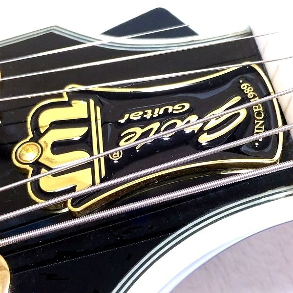 ルックス：GROTE LPF-001 Amazonで買えるステンレスフレット搭載LP型セミアコ安ギター ヘッドシェイプ 王冠ロッドカバー