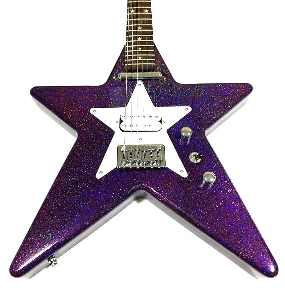 演奏性：Daisy Rock (デイジーロック) スター・アーティスト (LDSY6161) ド派手に可愛い星型レアギター センター 1