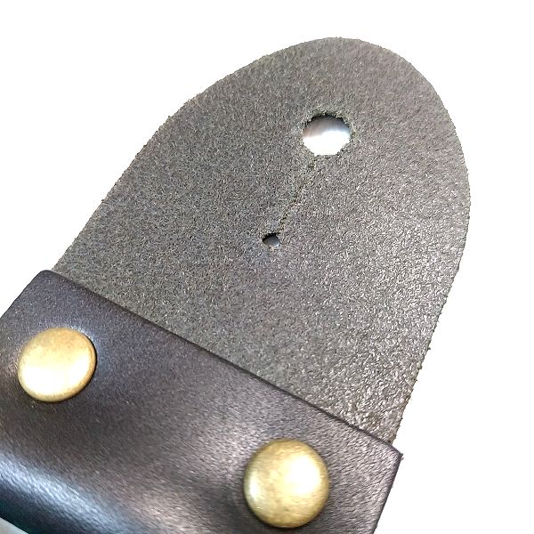 仕様：ARIA SPS-2000KW 日本製 亀甲和柄 縁起物 安ギターストラップ ストラップエンド 裏面