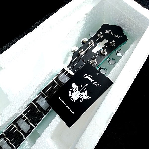 ルックス：GROTE LPS-023 Amazonで買えるステンレスフレット＆P-90搭載激安ギター ネックヘッド