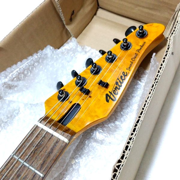 ルックス：Vertice VEG-04ST Amazonや楽天で存在感を放つ属性爆盛り安ギター ヘッドシェイプ オリジナルタイプ