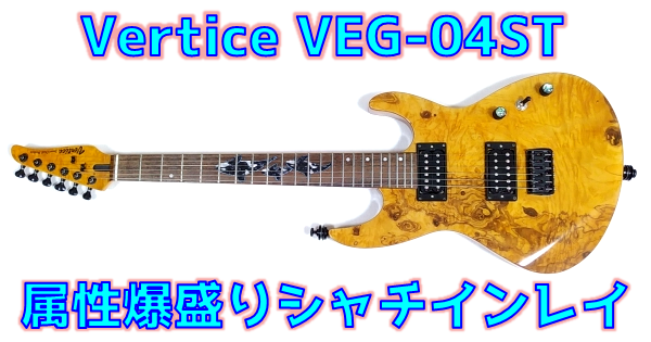 Vertice VEG-04ST Amazonや楽天で存在感を放つ属性爆盛り安ギター まとめ