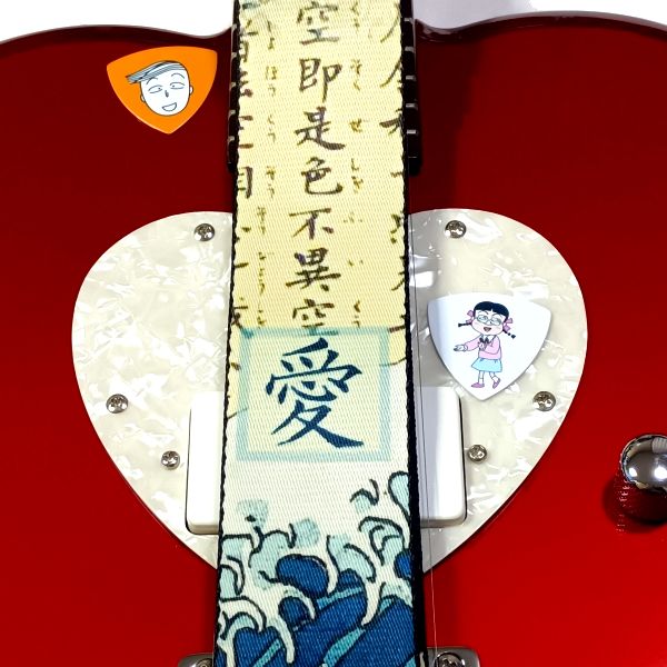 愛 × LOVEギター LEVY'S ( レヴィース ) MPD2-016 鯉柄ギターストラップ その7