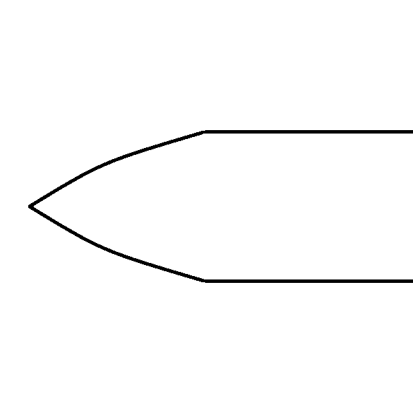 通常のピック断面