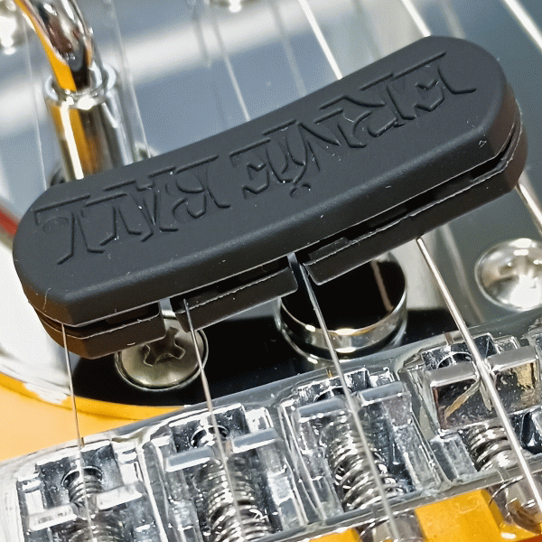 取付け:ERNIE BALL (アーニー・ボール) 9638 テイルピースダンパー 装着方法1