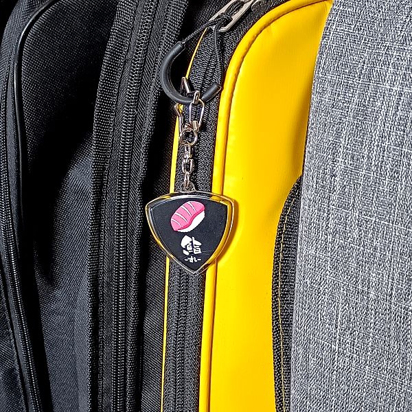 ギグバッグでさりげなく主張する｜Bruff ぱちっとケース スター型 Daiking Corporation SUSHI 0.8mm 接写