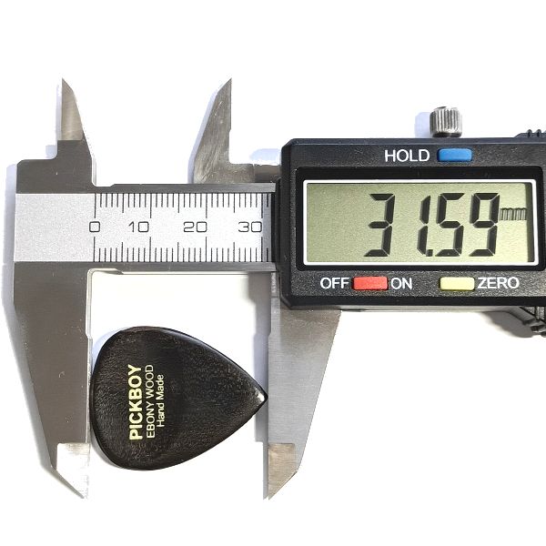 寸法 PICKBOY (ピックボーイ) GP-EB/1 エボニーピック 縦幅