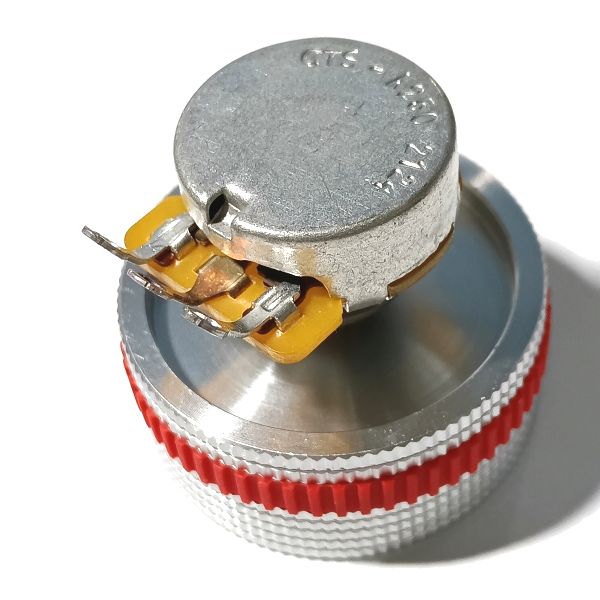 対応ポット uxcell アルミ製ゴムリングノブ選手 ポット装着図 裏側