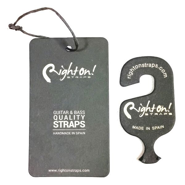 製造国 RightOn!STRAPS ( ライト・オン・ストラップス ) ARMOUR 高級ギターストラップ 紙タグ