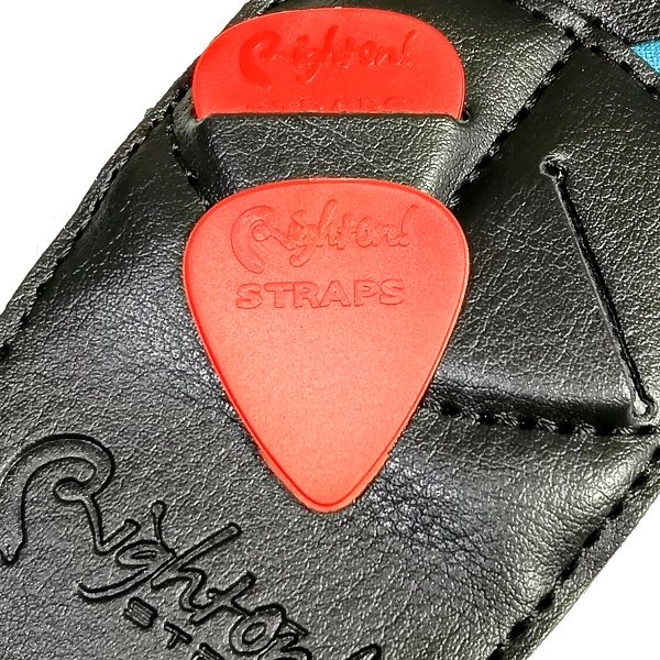 デザイン RightOn!STRAPS ( ライト・オン・ストラップス ) ARMOUR 高級ギターストラップ おまけピック