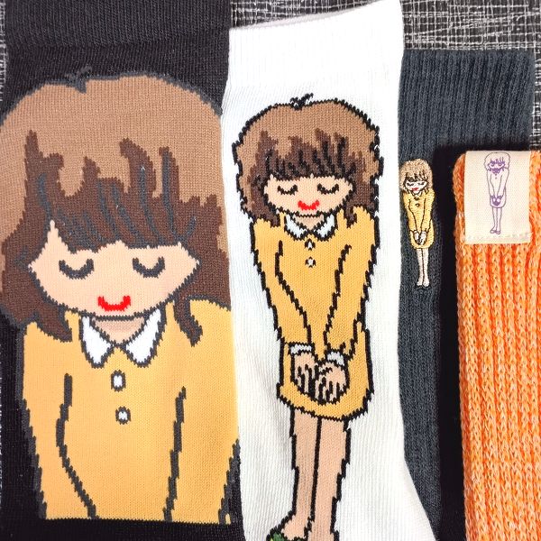 履き心地 スニーカー丈ホワイト サウンドハウスお姉さん靴下 お姉さんサイズ比較