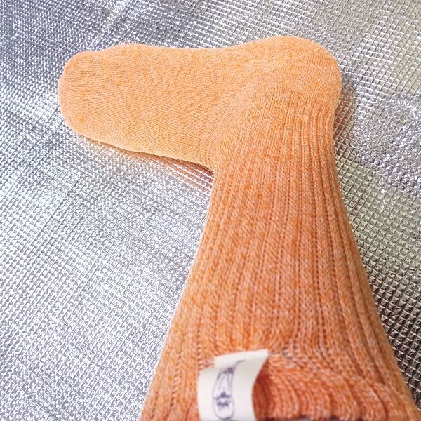 履き心地 クルー丈オレンジ サウンドハウスお姉さん靴下 その3