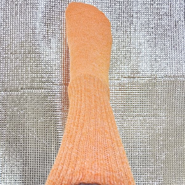 履き心地 クルー丈オレンジ サウンドハウスお姉さん靴下 その1