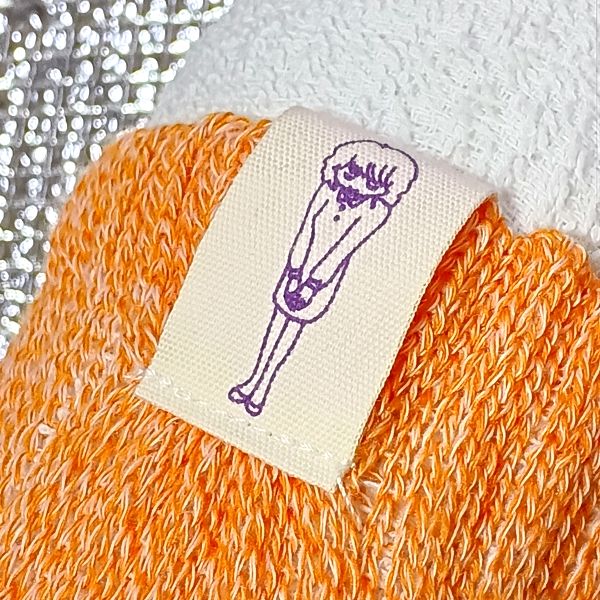 履き心地 クルー丈オレンジ サウンドハウスお姉さん靴下 その4