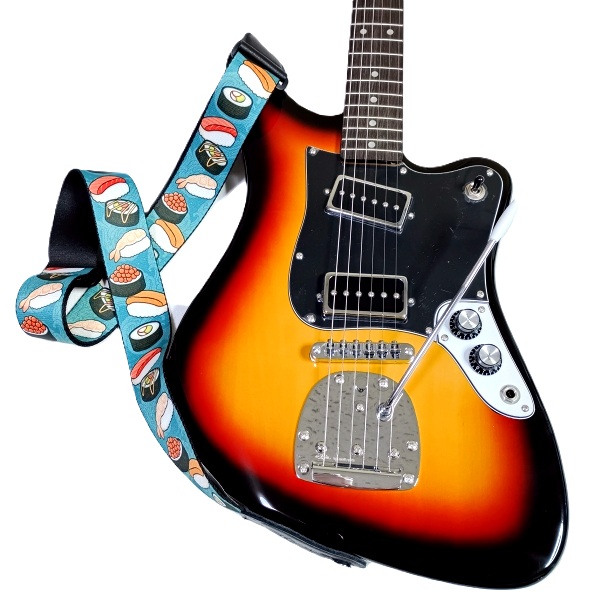 寿司×サンバースト LEVY'S ( レヴィース ) MP2TG-001 Sushi 寿司柄ギターストラップ その4