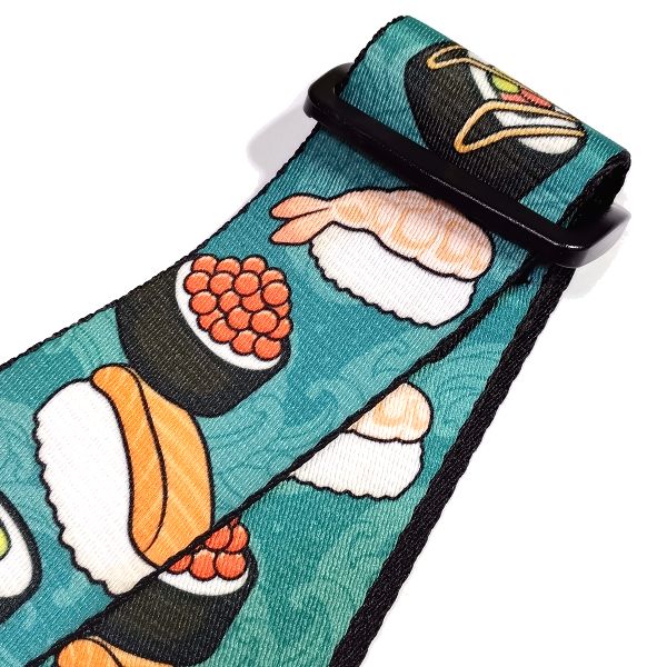 仕様 LEVY'S ( レヴィース ) MP2TG-001 Sushi 寿司柄ギターストラップ 昇華プリント