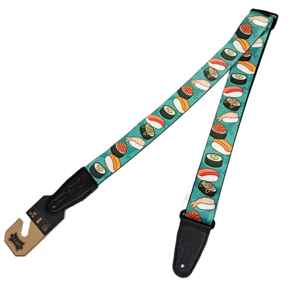 外観 LEVY'S ( レヴィース ) MP2TG-001 Sushi 寿司柄ギターストラップ 全体図