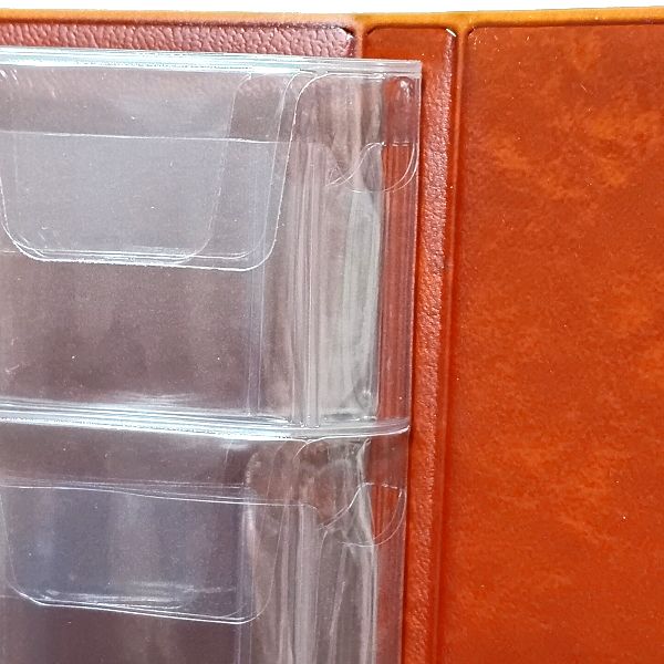 外観 テージー ギターピックアルバム ZGP3208 ファイル部分の溶着 接写