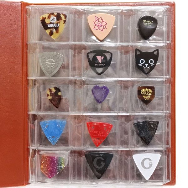 使い方 テージー ギターピックアルバム ZGP3208 ピック収納例