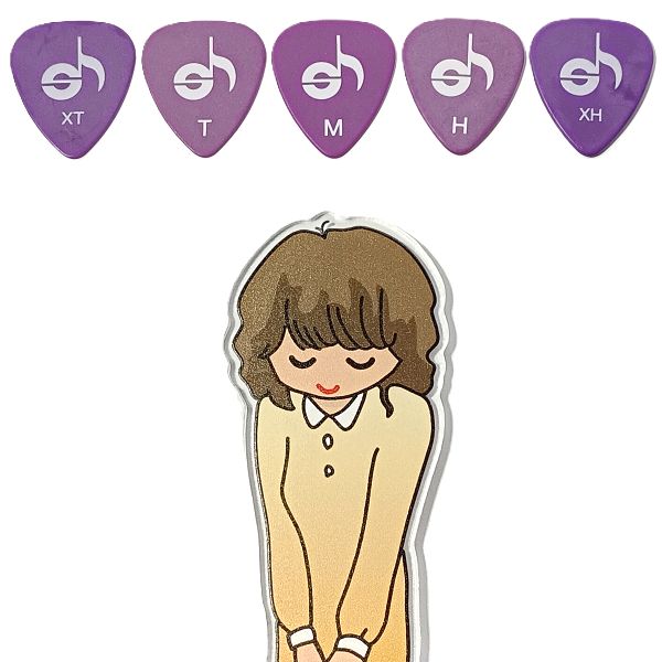 ピック厚の区分に注意 PLAYTECH ティアドロップピック