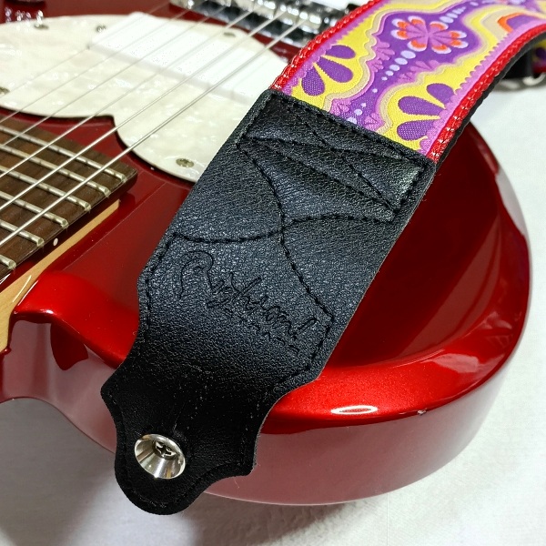 キッズギター×キャンディアップルレッド RightON!STRAPS LAUREL ギターストラップ その4