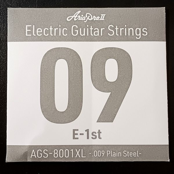 Aria Pro II (アリアプロツー) AGS-8001XL(.009P) 1弦バラ弦 パッケージ表