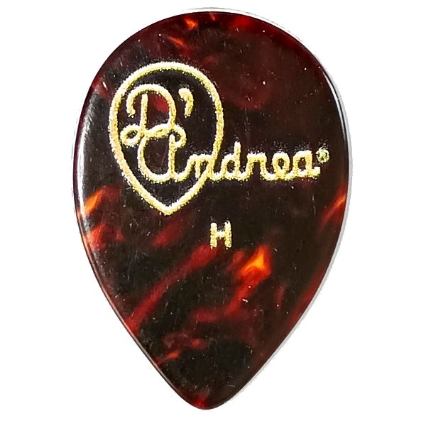 【SR】D'Andrea Pick GAUGED -RG358- TORTOISE SHELL CELLULOID Heavy【0.96mm】 表