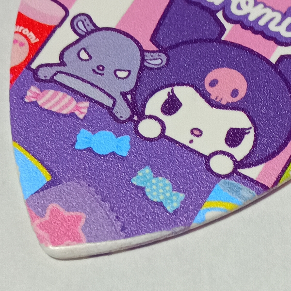 Scorelay Japan (スコアレイジャパン) クロミ ピック（サンリオ）新品を15分使用した直後のピックのフチ