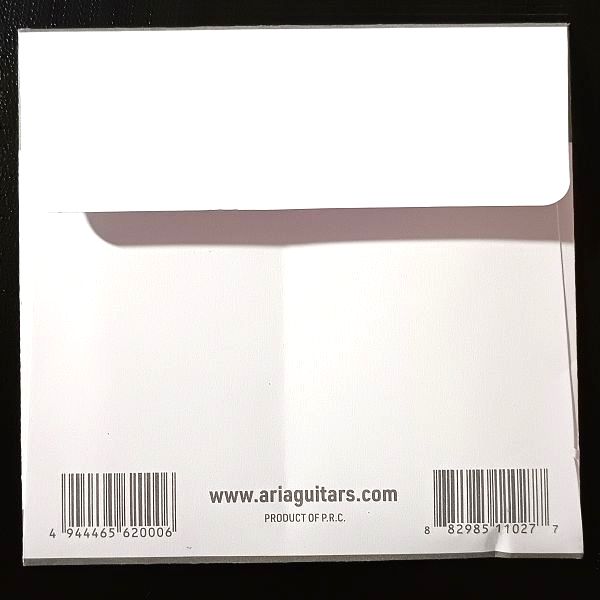 Aria Pro II (アリアプロツー) AGS-8001XL(.009P) 1弦バラ弦 パッケージ裏
