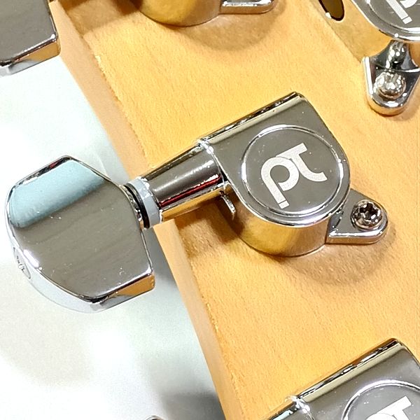PLAYTECH (プレイテック) GPT121 ギター用ペグ 取付けた後の写真