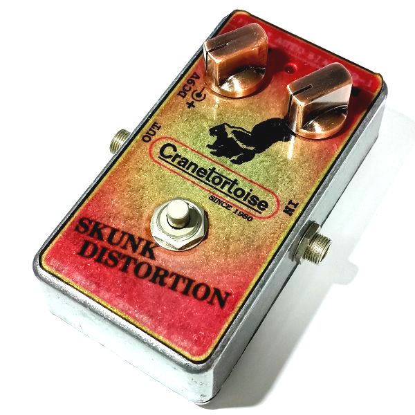 uxcell Fulltone スタイルノブを装着したCranetortoise SD-1 SKUNK DISTORTION 全体図