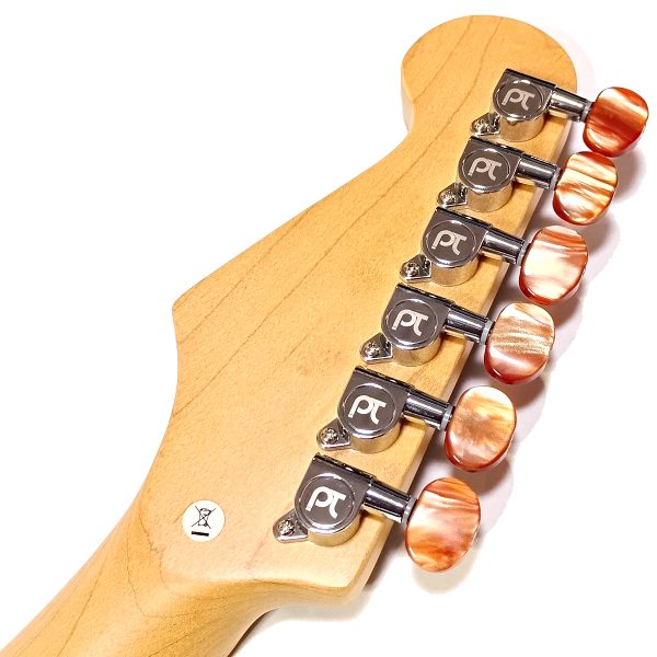 PLAYTECH GPT121 L6-P2 Chrome (仮) をPLAYTECH ST250SSHへ装着したギターヘッドバック