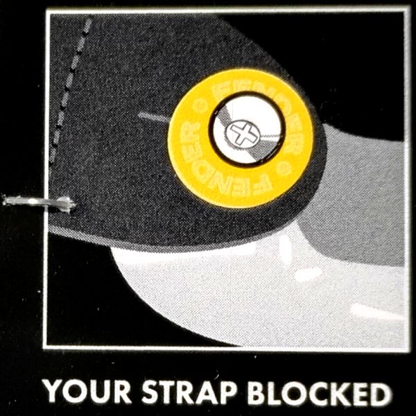 Fender x Third Man Hardware Strap Blocks パッケージ裏 取り付け方法イラスト2